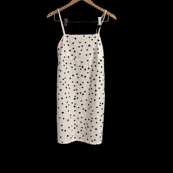 Zara Dresses & Skirts - Zara Basic Dress Poka Dot - Black and White